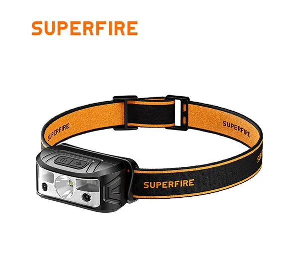 Faro HL05-K recargable con sensor ligero SUPERFIRE
