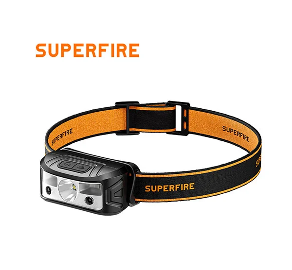 Lámpara de cabeza HL05-N sensor LED SUPERFIRE