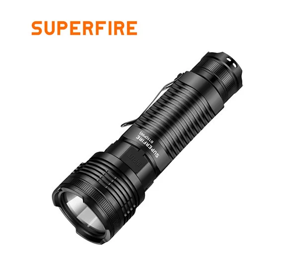 SUPERFIRE R3-P90 2000 lúmenes 36w batería recargable linterna