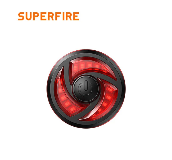 Luz de cola de bicicleta inteligente a prueba de agua SUPERFIRE BTL02