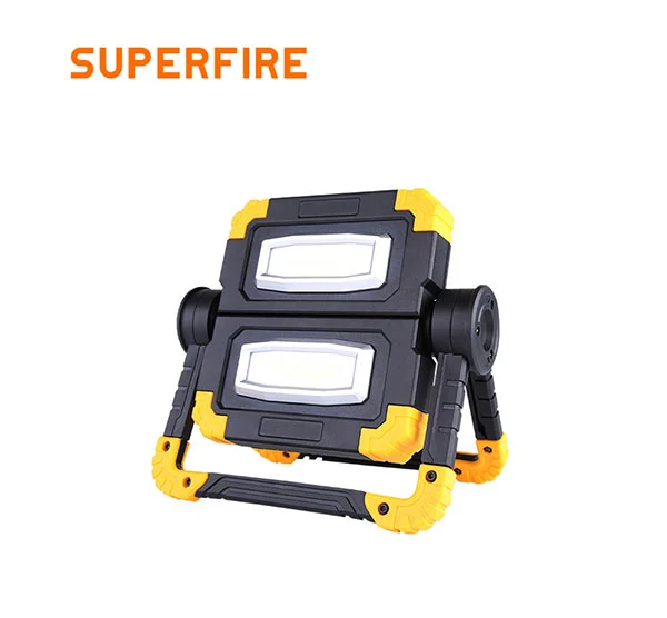 Luz de Trabajo Portátil SUPERFIRE G7, recargable COB, impermeable, LED