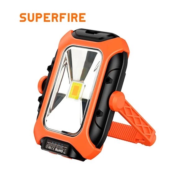 Luz DE TRABAJO magnética solar SUPERFIRE GM05