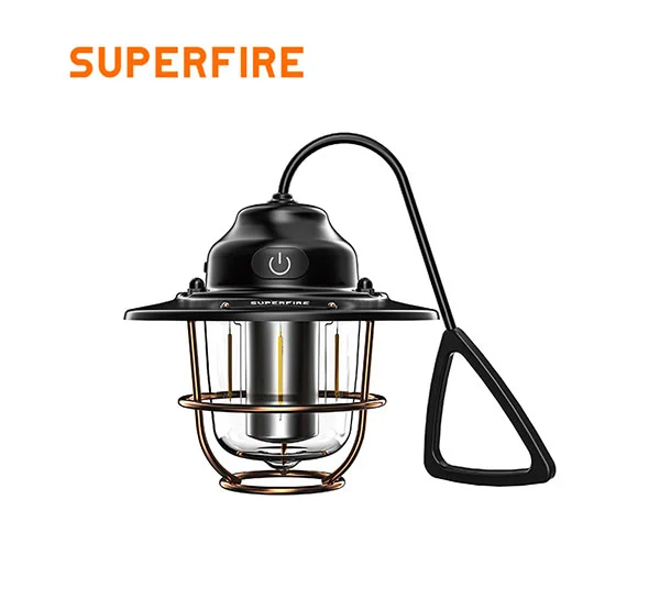 Linterna de acampada de carga USB SUPERFIRE T57