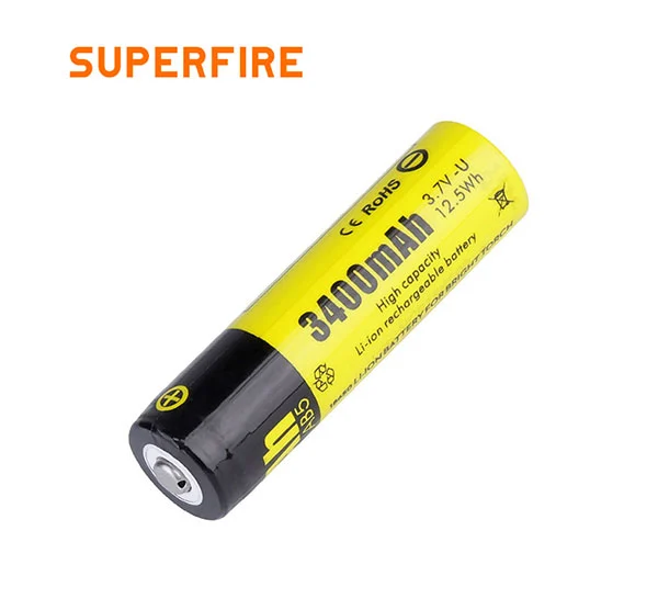 Batería de litio recargable SUPERFIRE AB5 18650