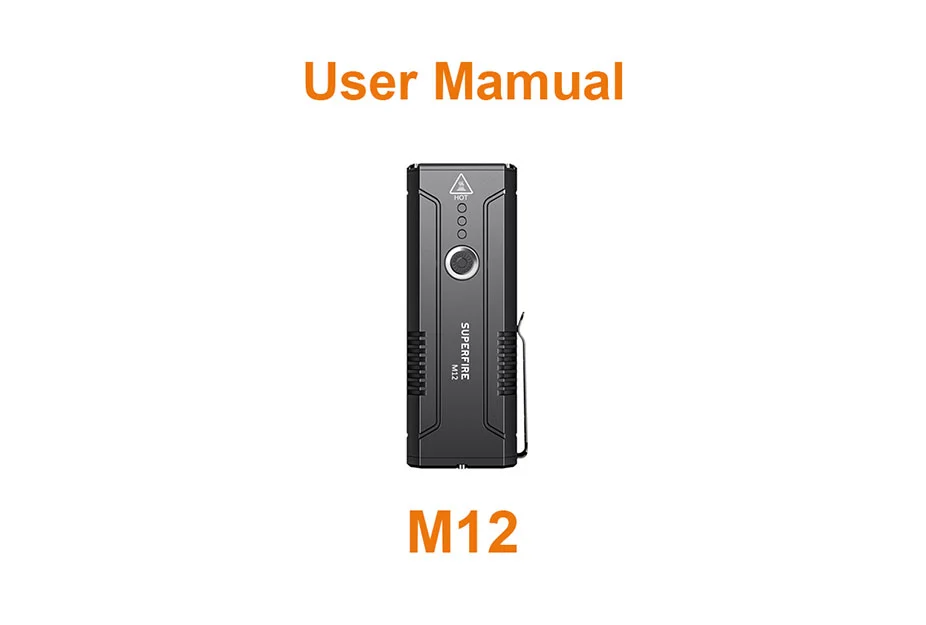 Linterna de alto brillo M12 Manual de usuario