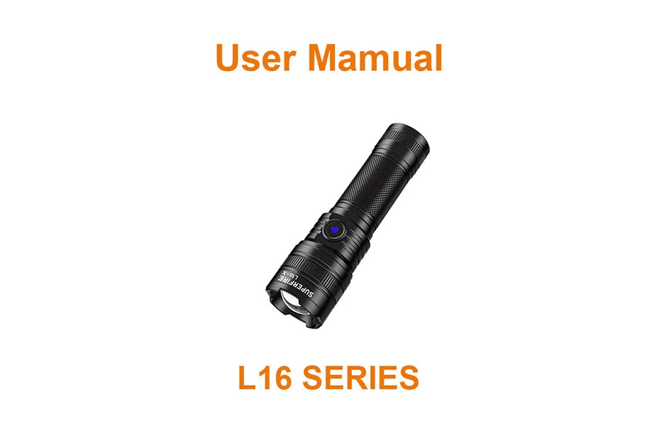 L16 serie Linterna manual zoomable