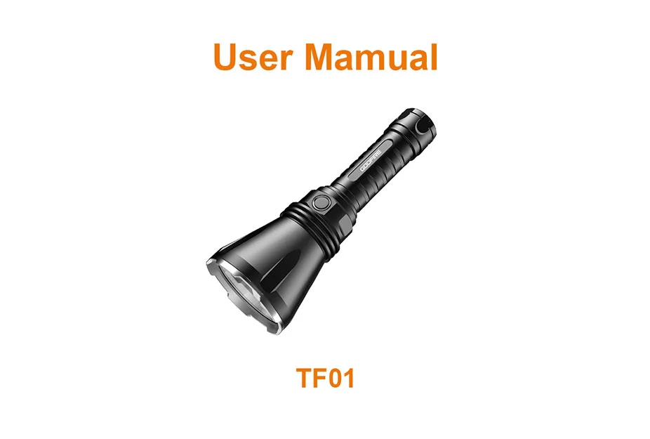 Tiro largo de luz manual de usuario TF01