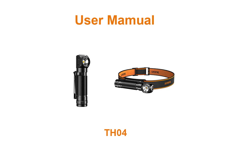 TH04 Linterna Manual de instrucciones
