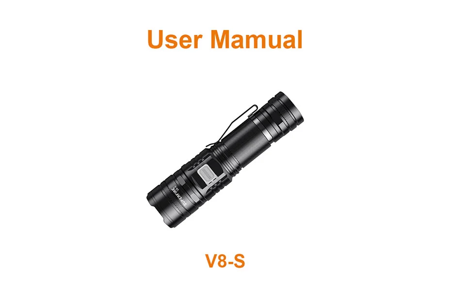 Linterna V8-S Manual de instrucciones