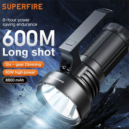 Linterna de gran capacidad SUPERFIRE L20