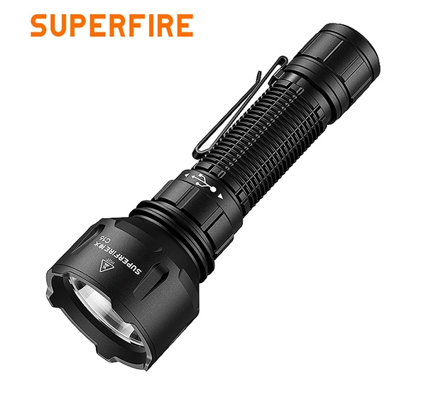 SUPERFIRE C16 Linterna de alta potencia