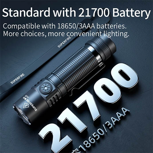SUPERFIRE A26 linterna de alto brillo