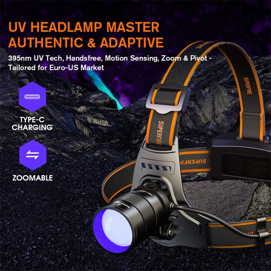 SUPERFIRE HZ01 Versátil UV Zoomable Faro