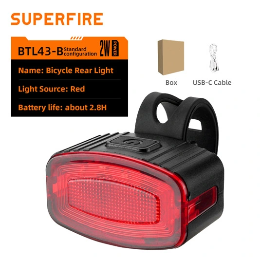 Luz de bicicleta recargable SUPERFIRE BL43 Series