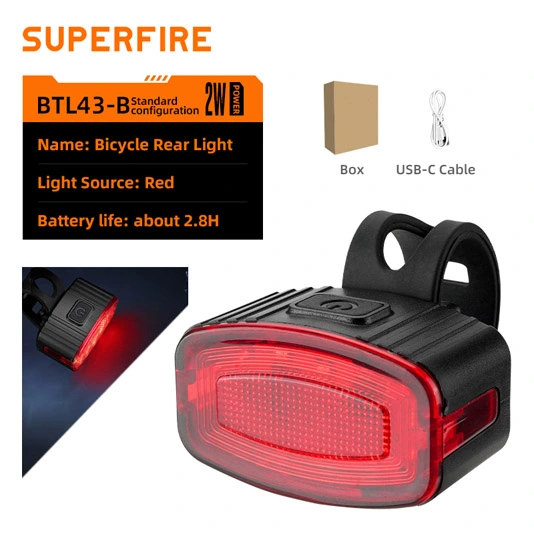 Luz de bicicleta recargable SUPERFIRE BL43 Series