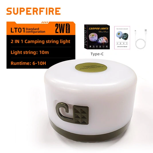 Luz de cadena para acampar SUPERIFER LT01