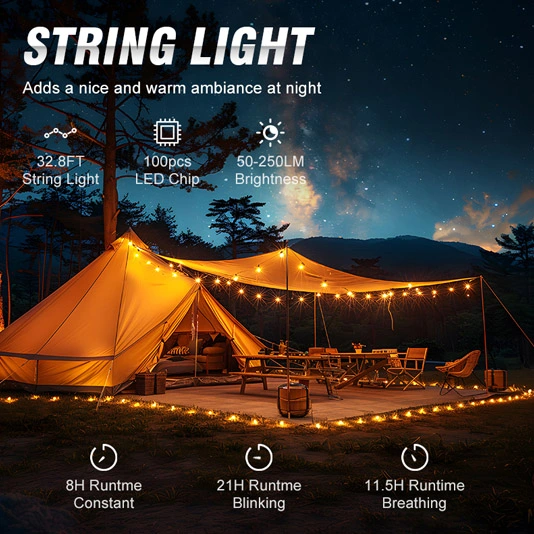 Luz de cadena para acampar SUPERIFER LT01