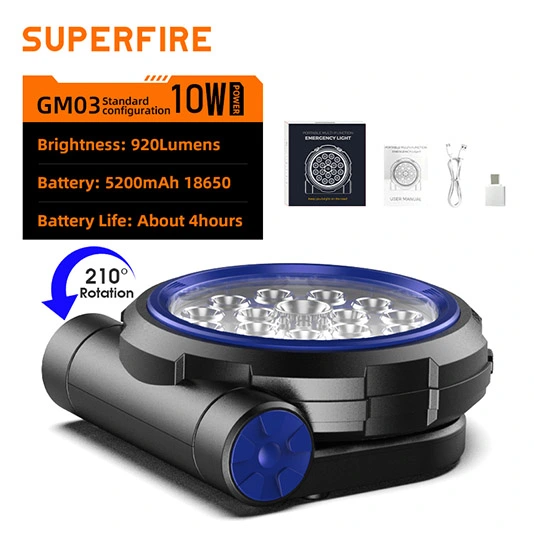 Luz DE TRABAJO multifuncional SUPERIFER GM03