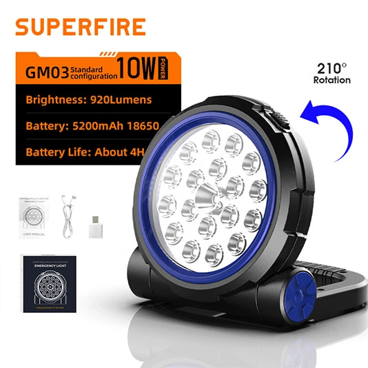 Luz DE TRABAJO multifuncional SUPERIFER GM03