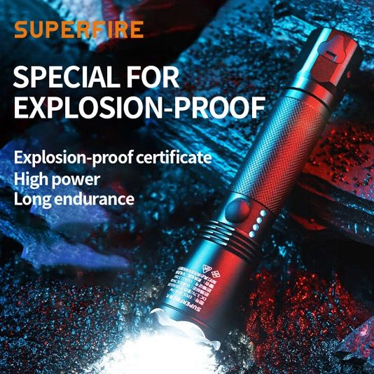 SUPERFIRE EP05 Iluminación a prueba de explosiones