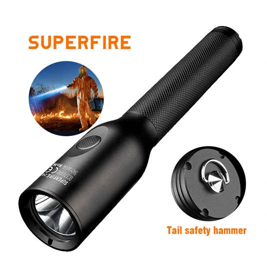 SUPERFIRE Nueva linterna LED a prueba de explosiones D6