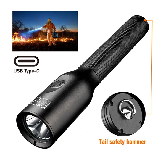 SUPERFIRE Nueva linterna LED a prueba de explosiones D6