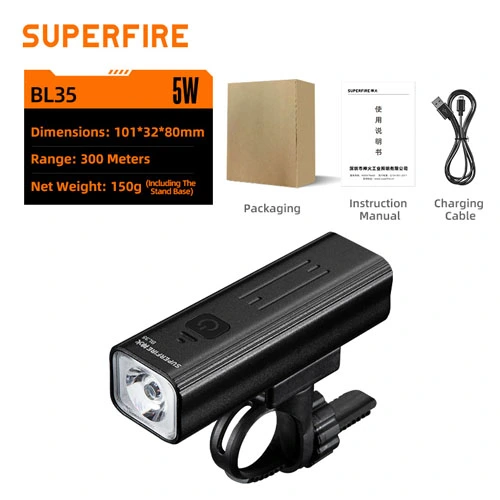 Faros para bicicleta SUPERFIRE BL35
